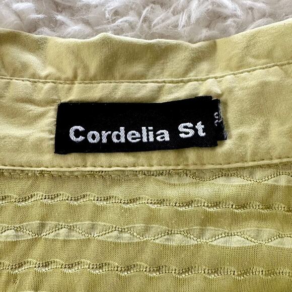 Cordelia St Long Sleeve Lightweight Shirt Jacket Shacket Zip Front Lime Green - Picture 3 of 10